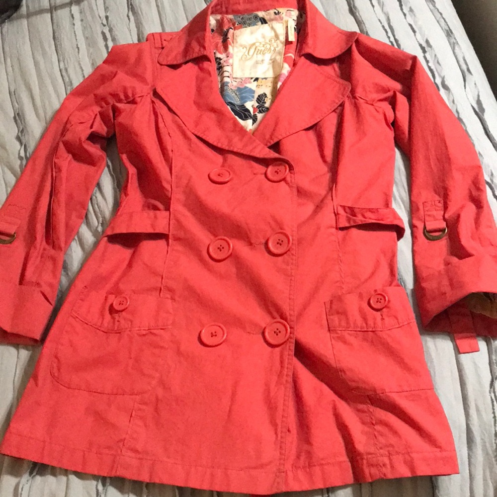 Vintage Guess Lightweight Pink Jacket Size Large